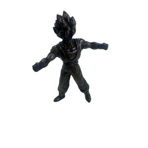 Dragon Ball Z Super Saiyan Goku Bronze Action Figure Burger King Promo 2000 DBZ